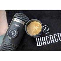 Портативна еспресо-кавоварка Wacaco Nanopresso Grey, фото 4