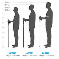 Трекінгова палиця Naturehike ST08 NH18D020-Z, 110 см, бордова, фото 4