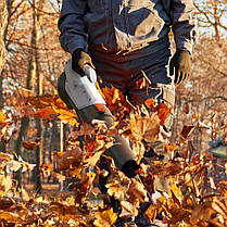 Акумуляторна повітродувка садова Litheli, живлення від павербанку (УМБ Litheli Power Bank 10000 mAh, 45 W, 2А в комплекті), фото 3