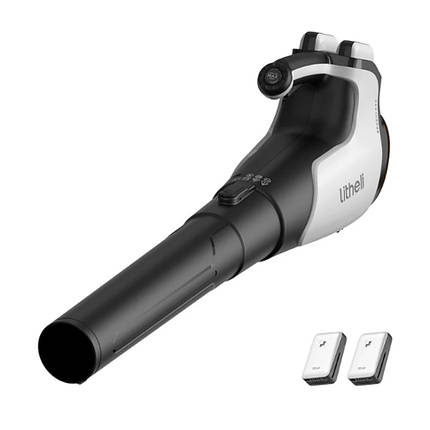 Акумуляторна повітродувка садова Litheli 560CFM, живлення від павербанку (2шт УМБ Litheli Power Bank 20000 mAh, 45 W, 4А в, фото 1