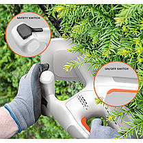 Акумуляторний кущоріз Litheli, живлення від павербанку (УМБ Litheli Power Bank 10000 mAh, 45 W, 2А в комплекті), фото 3