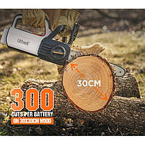 Акумуляторна ланцюгова пила Litheli, живлення від павербанку (2 шт УМБ Litheli Power Bank 10000 mAh, 45 W, 2А в комплекті), фото 4