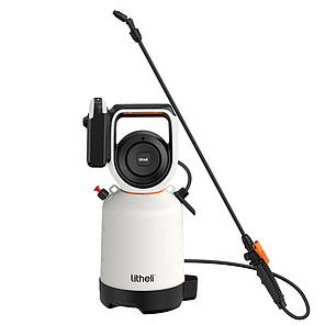 Акумуляторний обприскувач садовий Litheli, живлення від павербанку (УМБ Litheli Power Bank 10000 mAh, 45 W, 2А в комплекті), фото 1