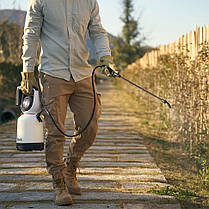 Акумуляторний обприскувач садовий Litheli, живлення від павербанку (УМБ Litheli Power Bank 10000 mAh, 45 W, 2А в комплекті), фото 4