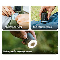 Насос-ліхтар кемпінговий Flextail Tiny Pump 2X, білий, фото 4