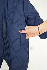 Зимовий дитячий теплий стьобаний комбінезон з пінетками та рукавичками для новонародженого розмір 68 74 80 86, фото 3