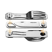 Набір столових приборів Roxon C1S 3 in1 (ложка, виделка, ніж), нержавіюча сталь, фото 5