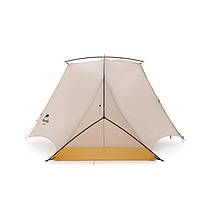 Намет надлегкий одномісний Naturehike NH21ZP003, сіро-жовтий, фото 4