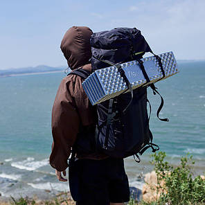 Килимок складаний IXPE Naturehike CNK2300DZ017, алюмінієва плівка, 200x65х2 см, бежевий, фото 3