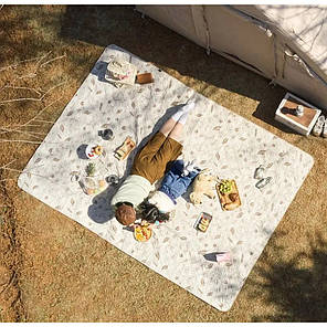 Килимок для пікніка Naturehike 270*395 CNH22DZ025, бежевий принт, фото 3