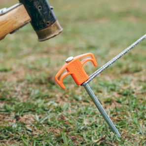 Кілки металеві Naturehike NH21YW133, 25 см, чорні 2 шт., фото 3