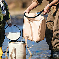 Складане відро для води з ЕВА Naturehike CNK2350CF010, 20 л, бежевий, фото 5