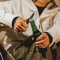 Набір столових приладів (ложка, виделка, ніж) з титану Naturehike CNH22CJ017, сірий з мішечком, фото 5