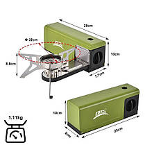 Газовий пальник BRS-97 зелений, фото 2
