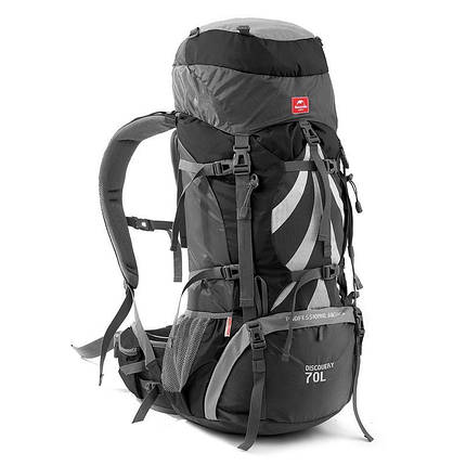 Рюкзак туристичний Naturehike NH70B070-B, 70 л + 5 л, чорний, фото 1