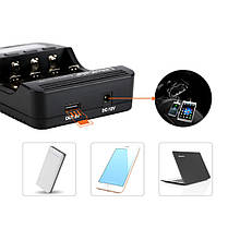 Універсальний інтелектуальний зарядний пристрій Liitokala Lii-500 EU на 4 канали + автомобільний кабель, фото 3