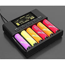 Універсальний зарядний пристрій LiitoKala Lii-S6 EU на 6 каналів + автомобільний кабель, фото 4