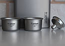 Набір чарок з титану, стопки титанові Tiartisan titanium 35 мл х 2 шт, фото 6