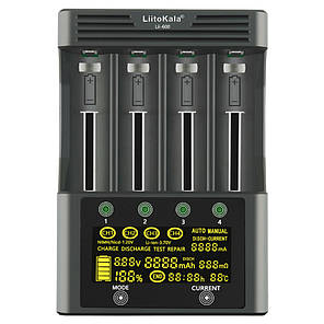 Універсальний інтелектуальний зарядний пристрій LiitoKala Lii-600 EU для акумуляторів + автомобільний кабель, фото 2