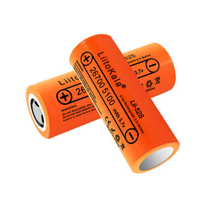 Акумулятор літій-іонний LiitoKala Lii-52S 26700 на 5200мАг 20A, фото 2