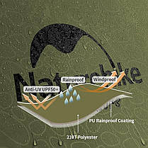 Намет тримісний Naturehike P-Series CNK2300ZP028, темний оливковий, фото 3