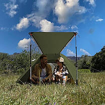 Намет тримісний Naturehike P-Series CNK2300ZP028, темний оливковий, фото 5