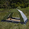 Намет тримісний Naturehike P-Series CNK2300ZP028, темний оливковий, фото 6