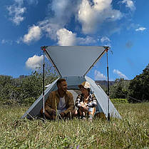 Намет чотиримісний Naturehike P-Series CNK2300ZP028, світлий сірий, фото 2