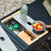 Мийка кемпінгова портативна Naturehike CNH22SN013, нержавіюча сталь, фото 5