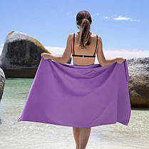 Рушник антибактеріальний швидковисихаючий Fitness Naturehike NH20FS009, 100*30, фіолетове, фото 4