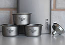 Набір чарок з титану, стопки титанові Tiartisan titanium 35 мл х 3 шт, фото 8
