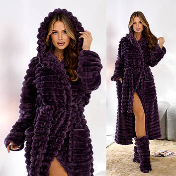Жіночий довгий махровий халат з капюшоном (р.S-M,L-XL,2XL-3XL) Туреччина