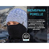 Водонепроникна шапка Dexshell Heathered Rib Knit Beanie, onesize (56-58 см), біло-сіра, фото 5