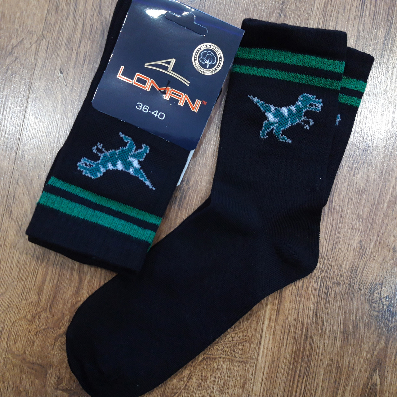 Жіночі шкарпетки, подвійна резинка,бавовна "LOMANI" 36-40 Art: 910 / 12 пар, фото 1