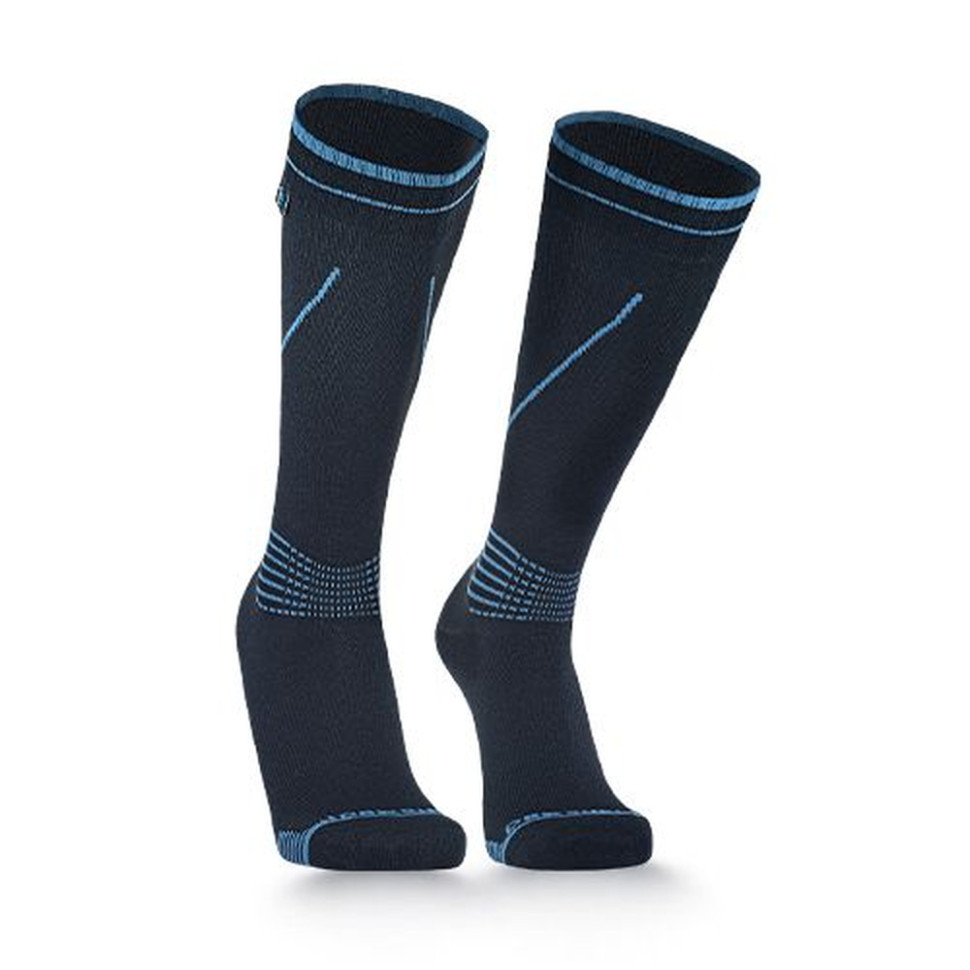Водонепроникні шкарпетки Dexshell Longlite Socks 2.0, блакитні полоски, розмір L (43-46)