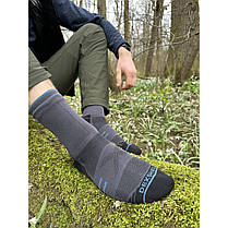 Шкарпетки водонепроникні Dexshell Running Lite 2.0 Socks, сірі, розмір M (39-42), фото 4