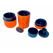 Портативна еспресо-кавоварка Wacaco Nanopresso помаранчева, фото 2