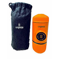 Портативна еспресо-кавоварка Wacaco Nanopresso помаранчева, фото 3