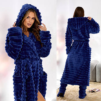 Жіночий довгий махровий халат (р.S-M,L-XL,2XL-3XL) Туреччина