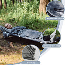 Підкладка для спального мішка Naturehike CNK2450WS024, фліс, графіт, фото 3