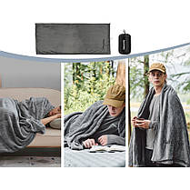 Підкладка для спального мішка Naturehike CNK2450WS024, фліс, графіт, фото 4