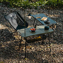 Складаний стіл Naturehike CNK2450JJ025, 60х40 см, алюміній, чорний, фото 4