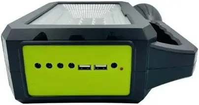 Портативна зарядна станція CcLamp CL-28 80W з сонячною панеллю, 3 LED-лампи, USB, автономна, для дому, дачі, кемпінгу та подорожей, фото 2