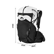 Рюкзак туристичний Naturehike Helium CNK2450XB016, 40 л, білий, L, фото 2