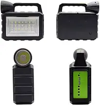 Портативна зарядна станція CcLamp CL-28 80W з сонячною панеллю, 3 LED-лампи, USB, автономна, для дому, дачі, кемпінгу та подорожей, фото 5