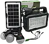 Портативна зарядна станція CcLamp CL-28 80W з сонячною панеллю, 3 LED-лампи, USB, автономна, для дому, дачі, кемпінгу та подорожей, фото 9