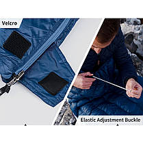 Спальний мішок з натуральним пухом Naturehike CWM295 CNK2300SD013, блакитний, фото 4