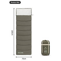 Спальник з капюшоном Naturehike LD350 CNK2300SD016, темно-зелений, фото 4
