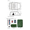 Намет тримісний Naturehike Opalus, UL, NH17L001-L, світло-зелений, фото 7