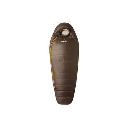 Спальник з натуральним пухом Naturehike Snowbird CNK2550WS014, p-р L, темно-коричневий 400 г, фото 1